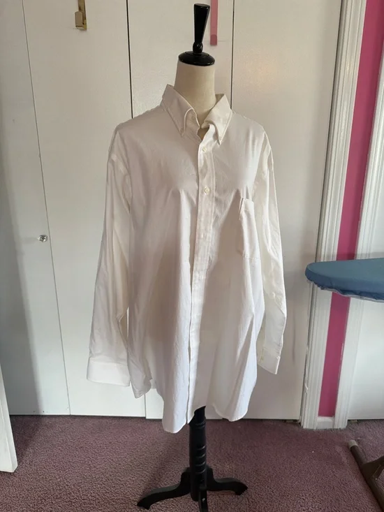 croft & barrow Men’s White Button-Down Dress Shirt - Picture 5 of 5